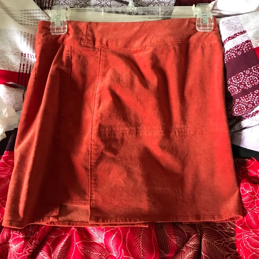 Orange reddish skirt